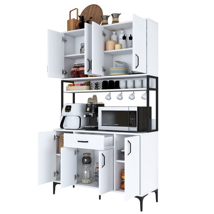 Hanah Home Armario Multiusos Blanco 120x198,6x40 cm